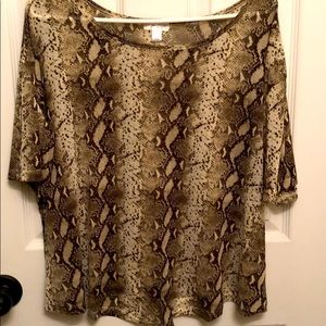 J for Justify Snake Skin Top